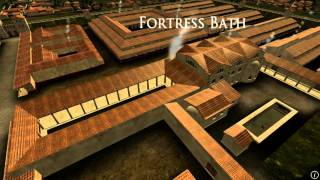 Animation of ancient Roman Fort in Caerleon Wales [upl. by Magulac367]