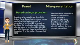 What is Difference Between Fraud amp Misrepresentation [upl. by Eirrej]