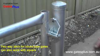 Gate Latch 2 way for round pipe and square [upl. by Emeric297]