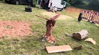 A fabulous range of wooden sculpture at Caerleon festival 2024 [upl. by Eerpud96]