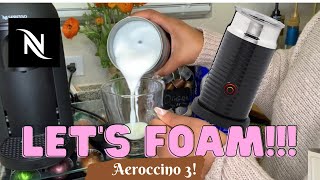 How To Foam Milk With Aeroccino 3 Make Coffee With Foam Tips amp Tricks  Easy Foamed Latte Recipe [upl. by Allicsirp877]