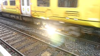 Merseyrail 507 009 making arcs at Birkdale station [upl. by Hsaka]