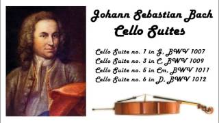 Johann Sebastian Bach  Cello suites in 432 Hz great for reading or studying [upl. by Terrag162]