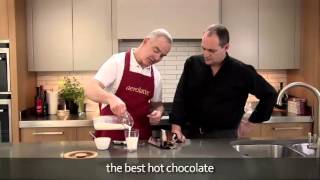 How to make a hot chocolate using an aerolatte milk frother [upl. by Enal]